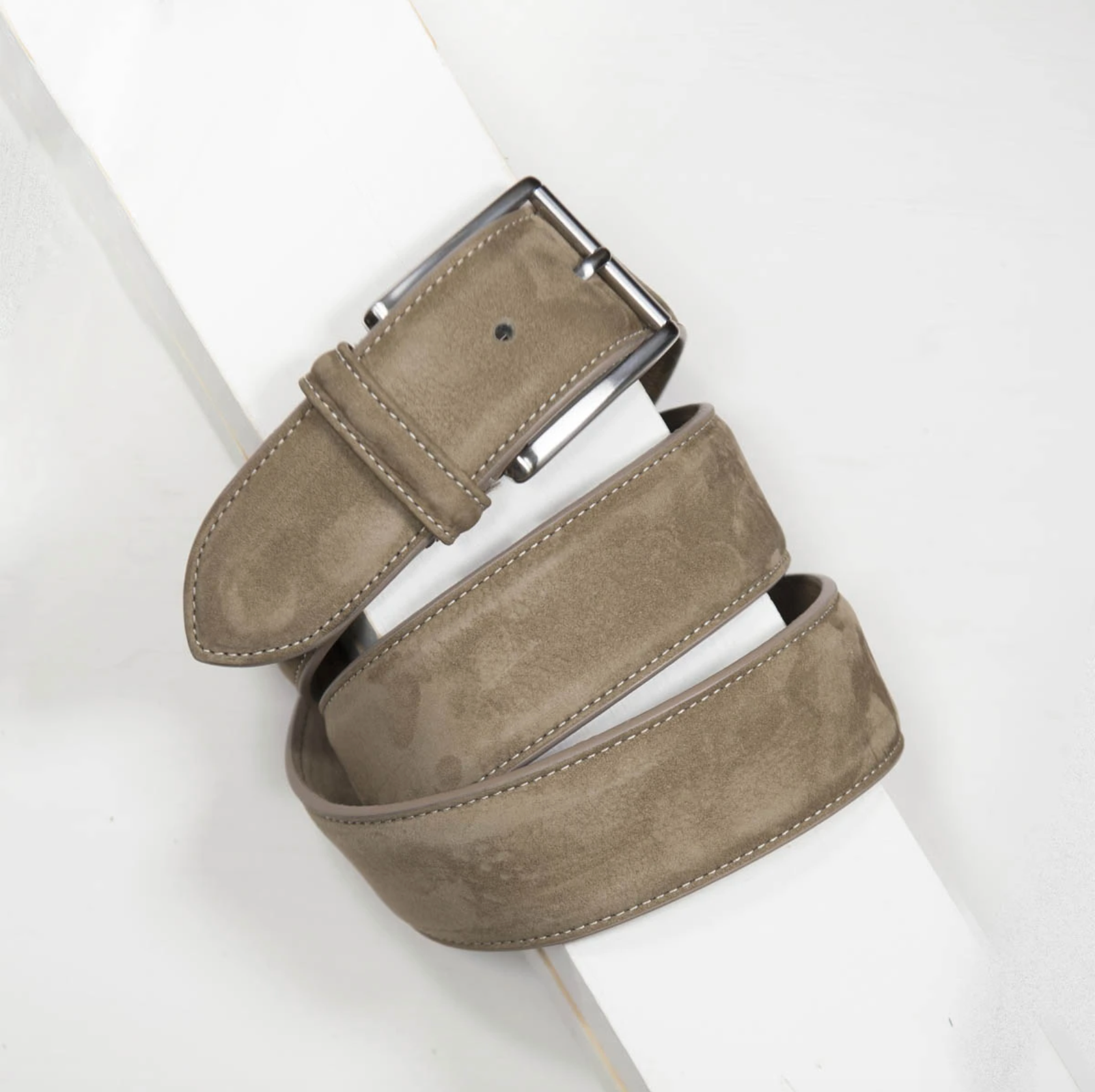 Andersons  Taupe Nubuck Soft Suede Leather Belt – CARBON