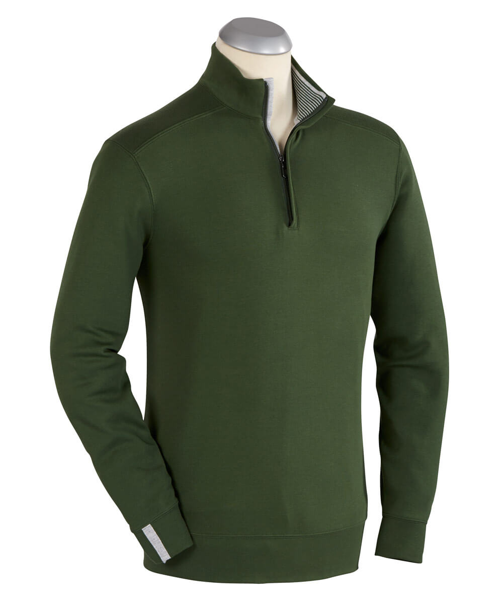 Bobby Jones | Leaderboard Pima Cotton Quarter-Zip Long Sleeve Pullover